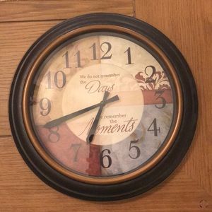 Wall Clock with quote/saying